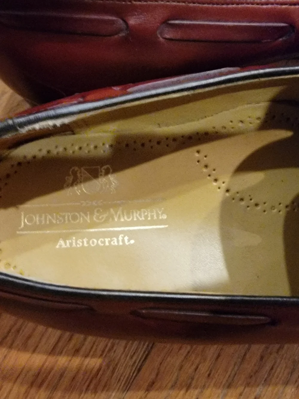 Vintage Johnston & Murphy Aristocraft Mens Brown Tassel Loafers In Cordovan